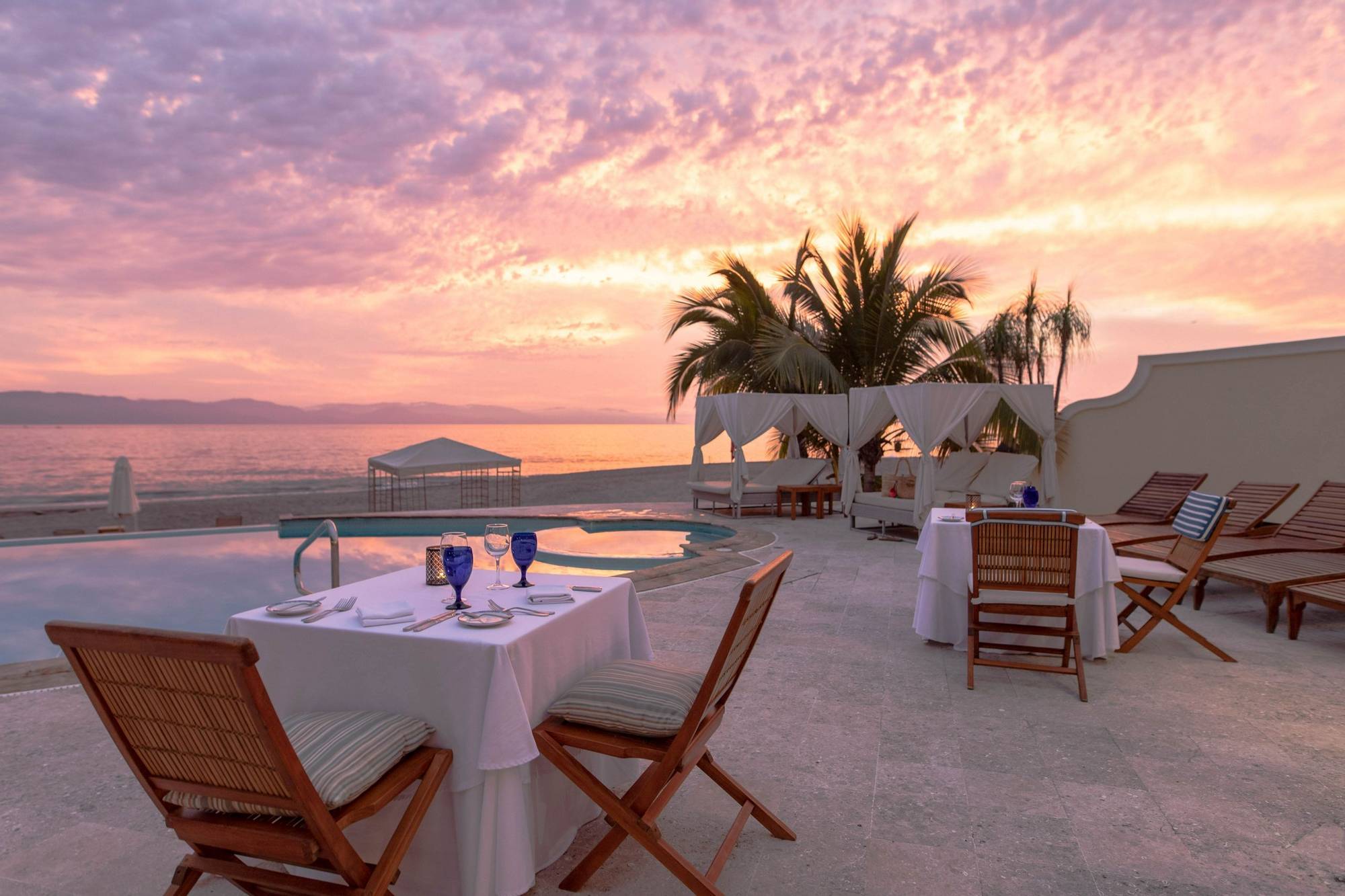 Wellness Retreats Mexico Casa Velas Sunset Dining